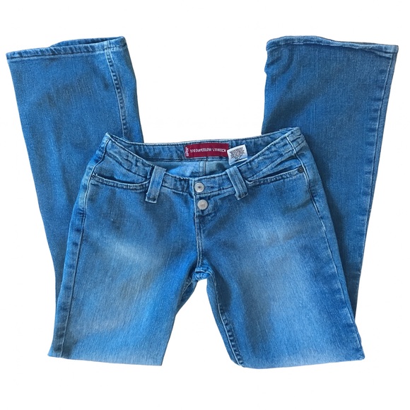 Levi’s Classing Y2K Too Superlow Stretch Bootcut Jeans Women’s Size 3M Blue - Picture 1 of 7